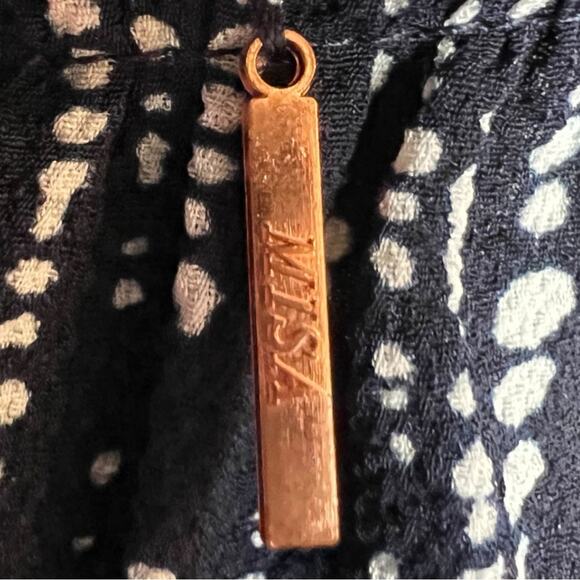 Misa Los Angeles Navy & White Carmen oversized Top - Picture 7 of 16